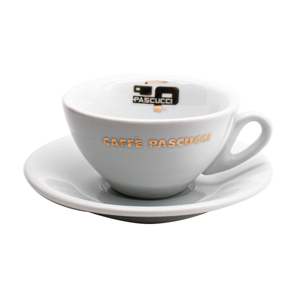 Pascucci Tasse mit goldenem Logo