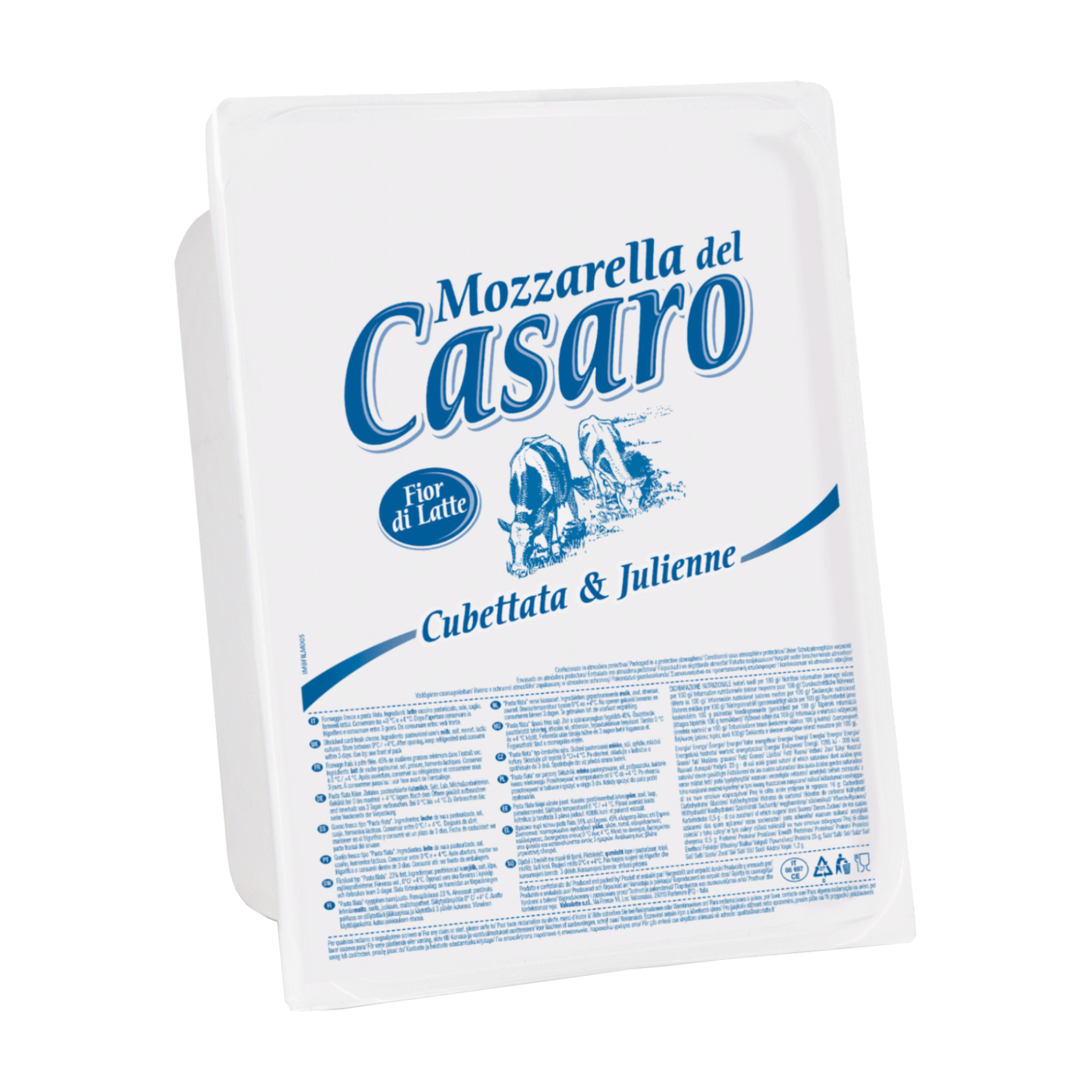 Mozzarella del Casaro Julienne, 2500g