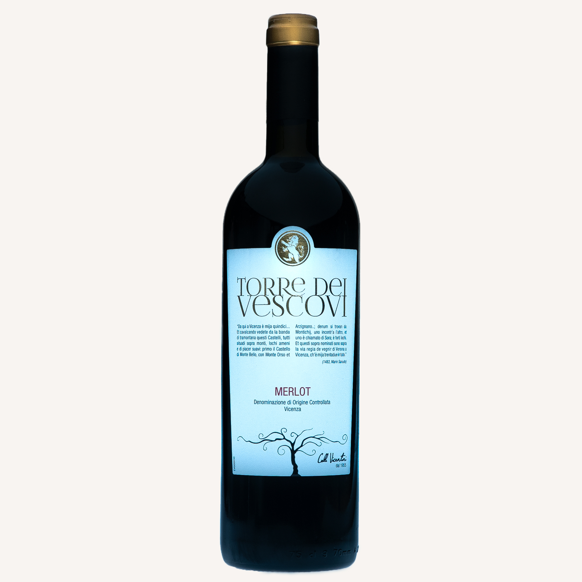 Merlot Vicenza 2018 DOC TORRE DEI VESCOVI 750ml