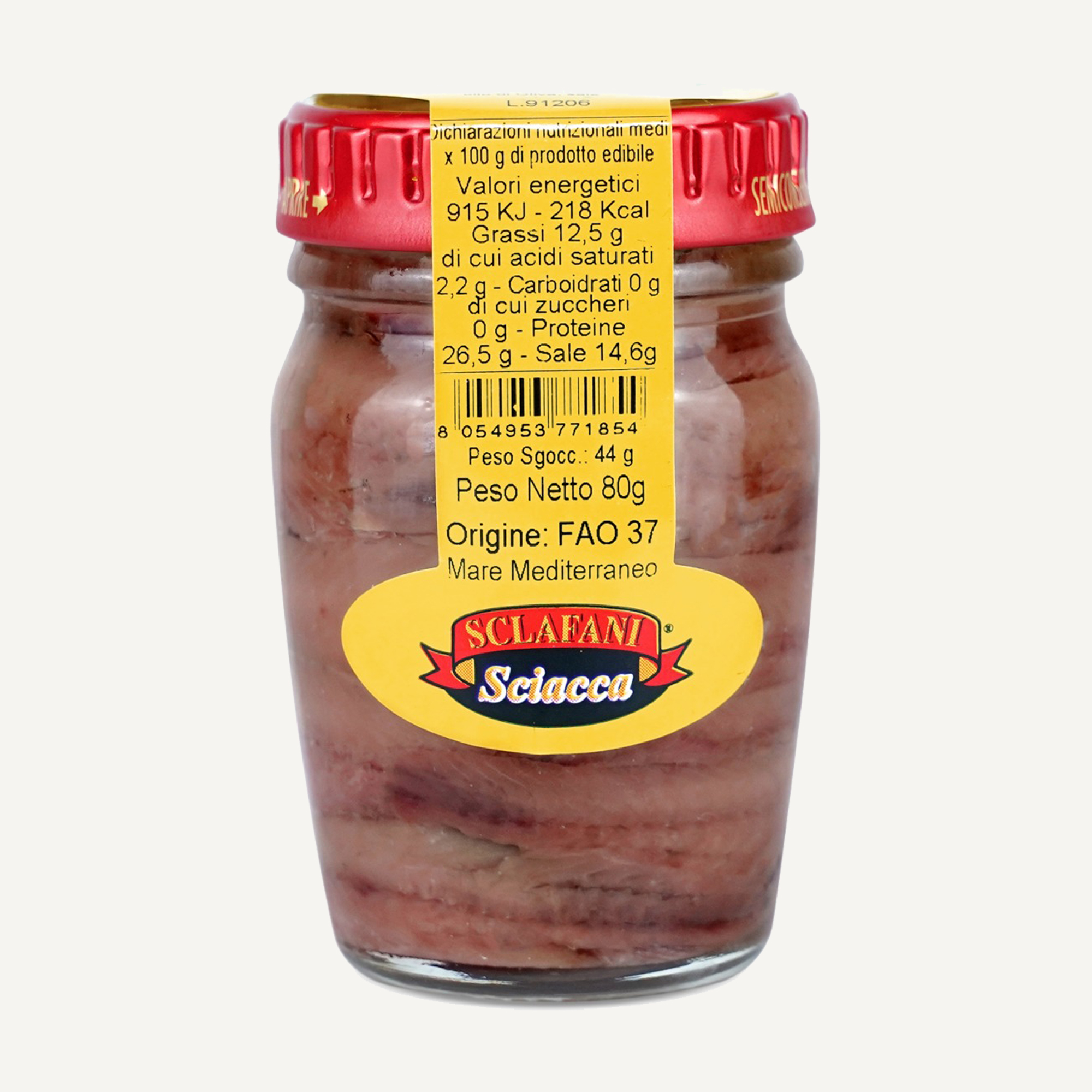 Sardellenfilets in Olivenöl, 80g