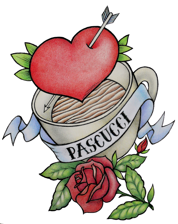 T-Shirt Pascucci „Herz & Rose Tattoo”