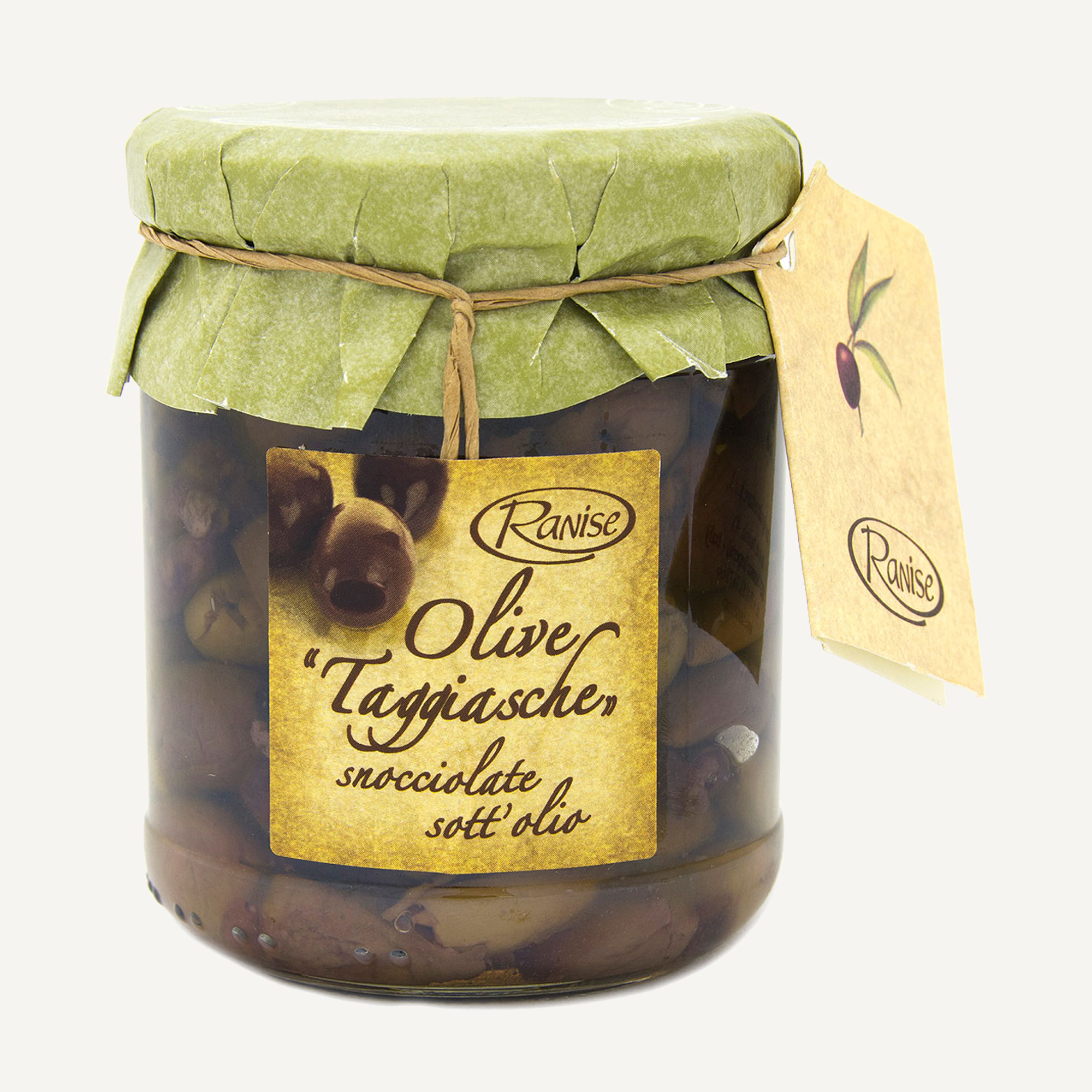 Taggiasca-Oliven mit Kräutern, entsteint 180g