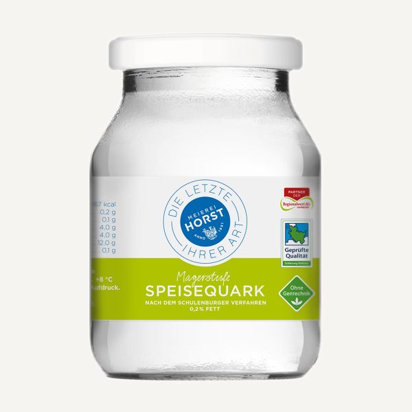 Speisequark, mager, 500g Glas