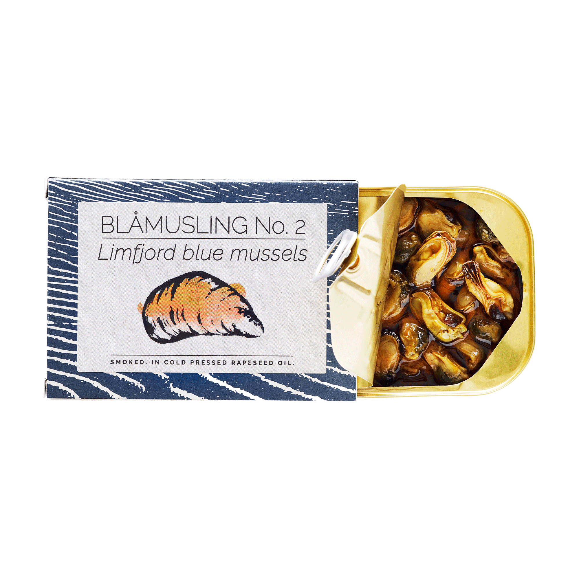 Geräucherte Miesmuscheln in Rapsöl, 100g