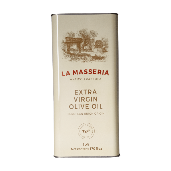 Olio extra vergine d oliva Masseria 5l gefiltert